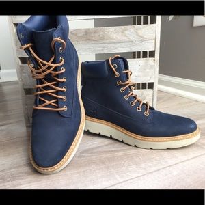 Women’s navy Timberlands